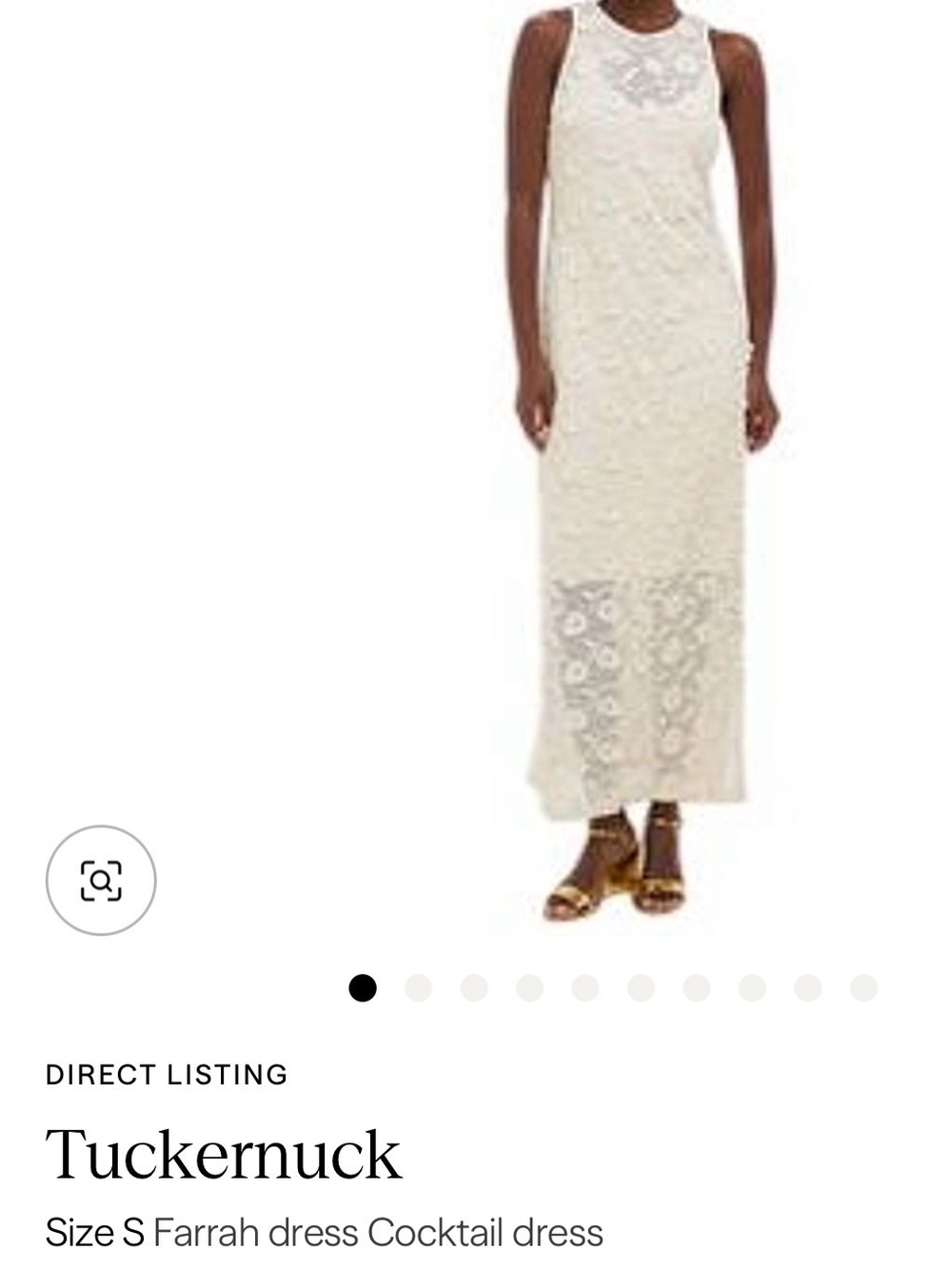 Tuckernuck Ivory Lace Maxi Dress